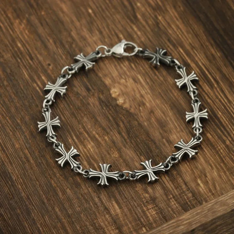 Punk Chain with Cross Necklace