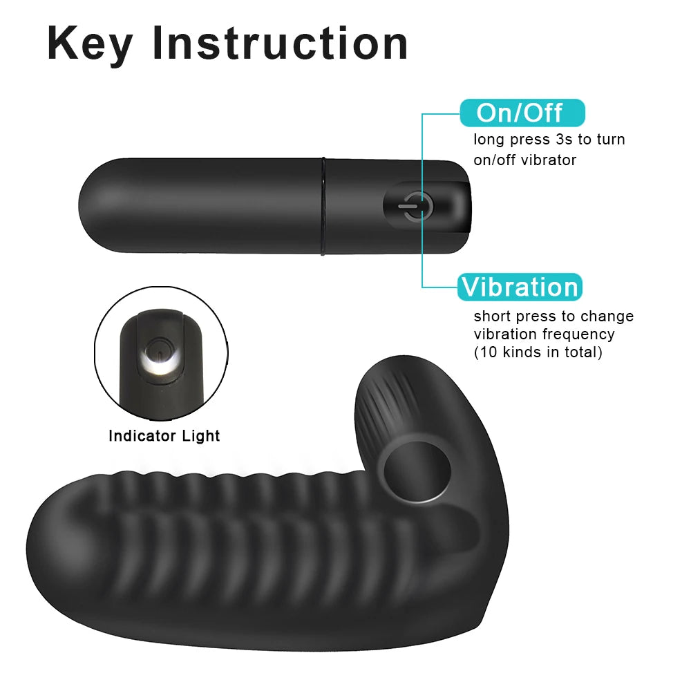 Finger Sleeve Vibrator – Wearable G-Spot & Clitoral Stimulator