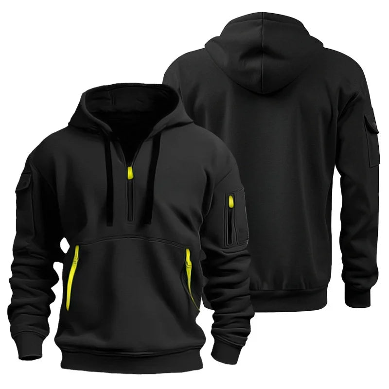 Men's Everyday Fleece Hoodie — Zip Pocket, Pull Rope & Plus Sizes Available