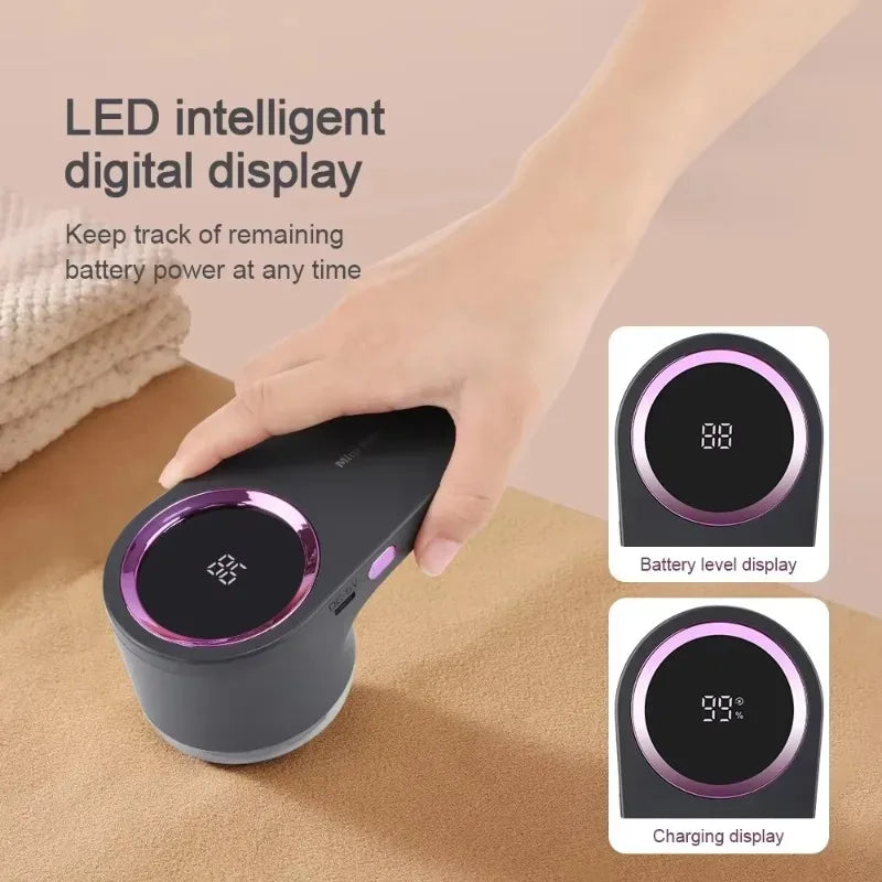 Portable Electric Lint Remover with LED Display