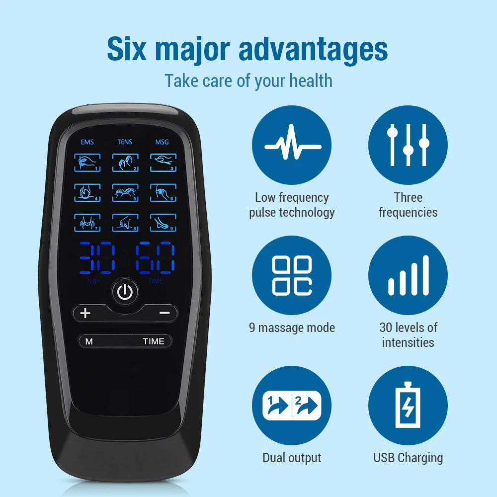 EMS Acupuncture Body Massage Stimulator