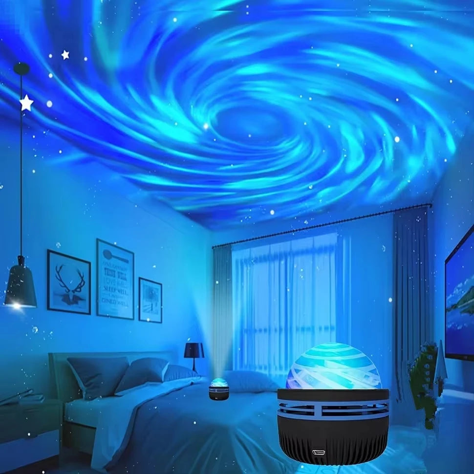 Star Projector – Galaxy, Northern Lights & Ocean Wave Night Light