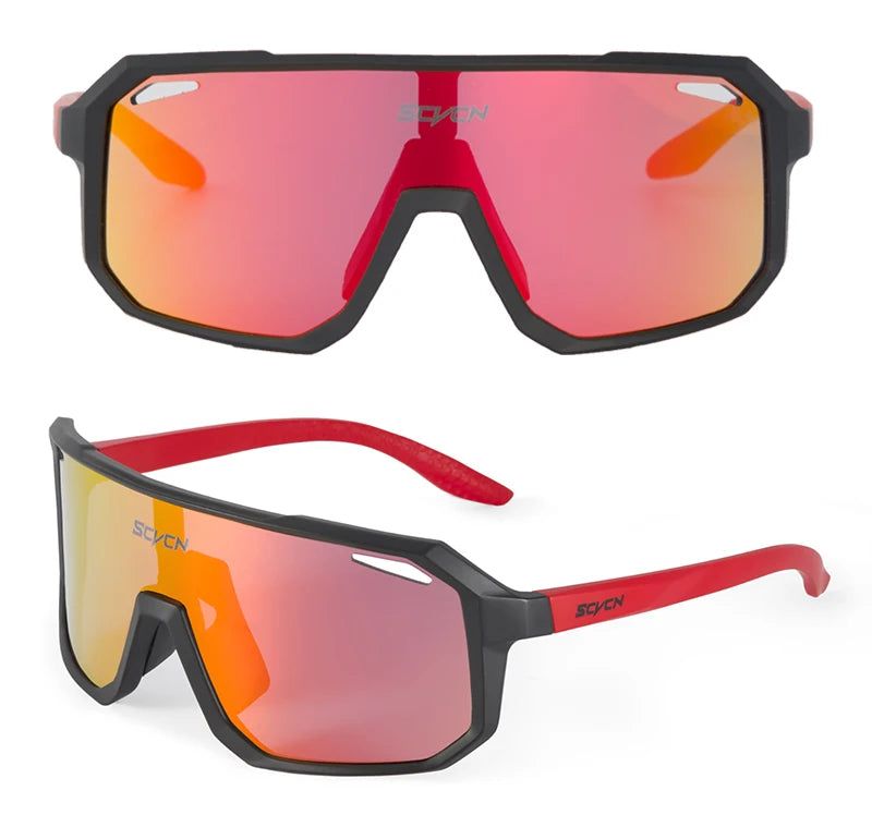 Photochromic Cycling Sunglasses — UV400 Protection, TR-90 Frame, Unisex Sports Eyewear
