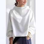 Women's Loose Turtleneck Long Sleeve Top