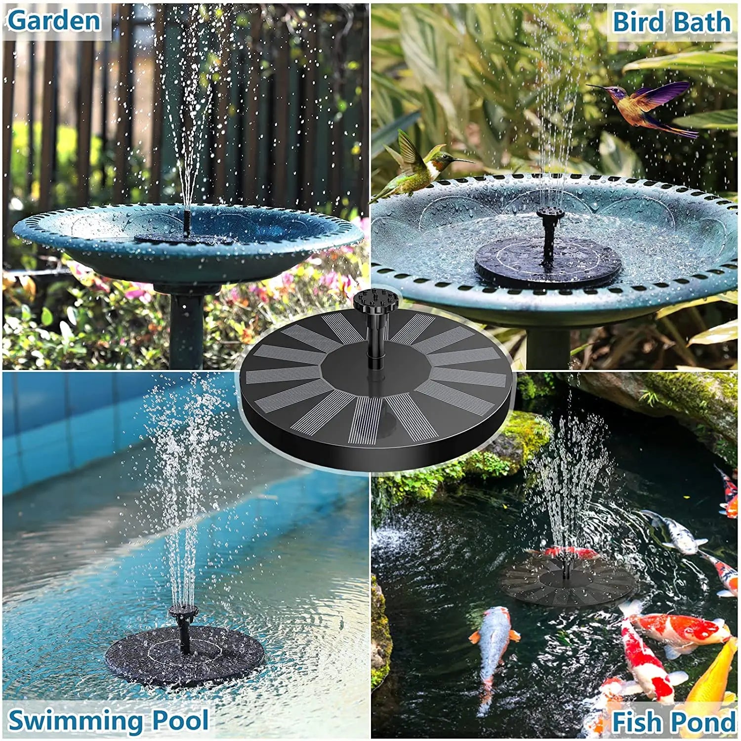 Solar Powered Floating Fountain Pump