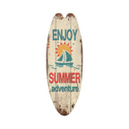 Vintage Wooden Surfboard Wall Sign — Coastal Beach Décor