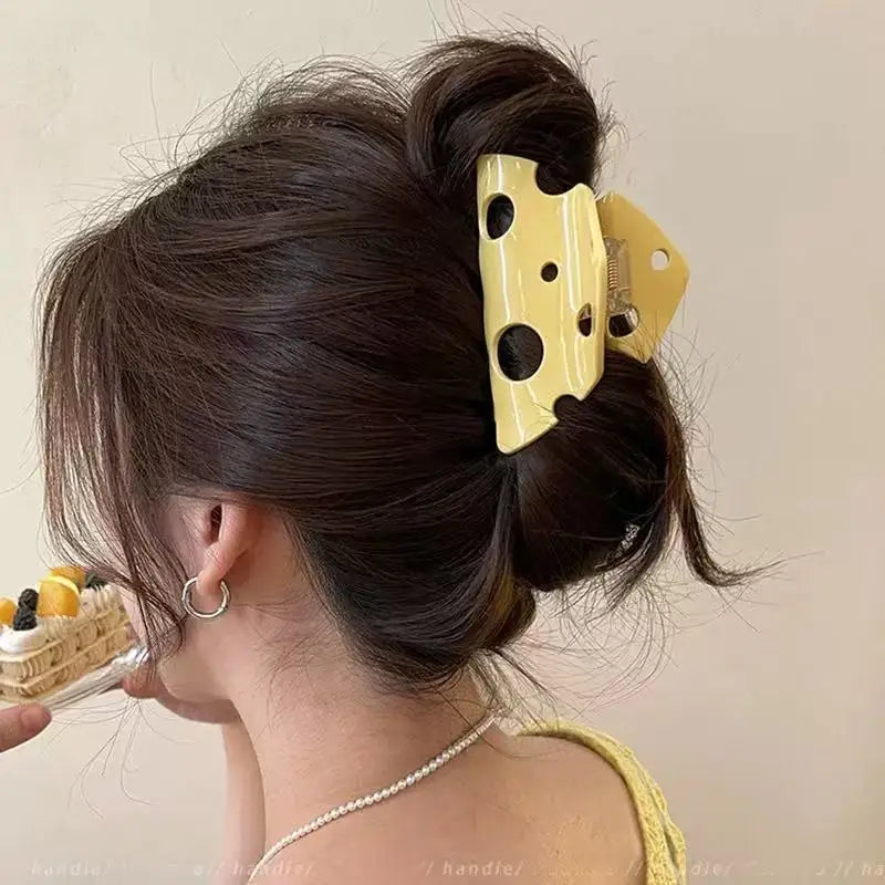 Women's Claw Hair Clips Cute Cheese Hair Accessories