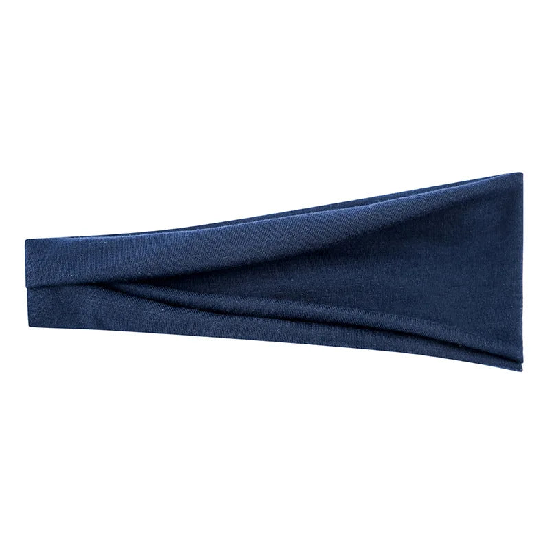 Women's Elastic Turban Headband — Solid Color Hair Wrap for Yoga, Makeup & Everyday Style | 22 Colors