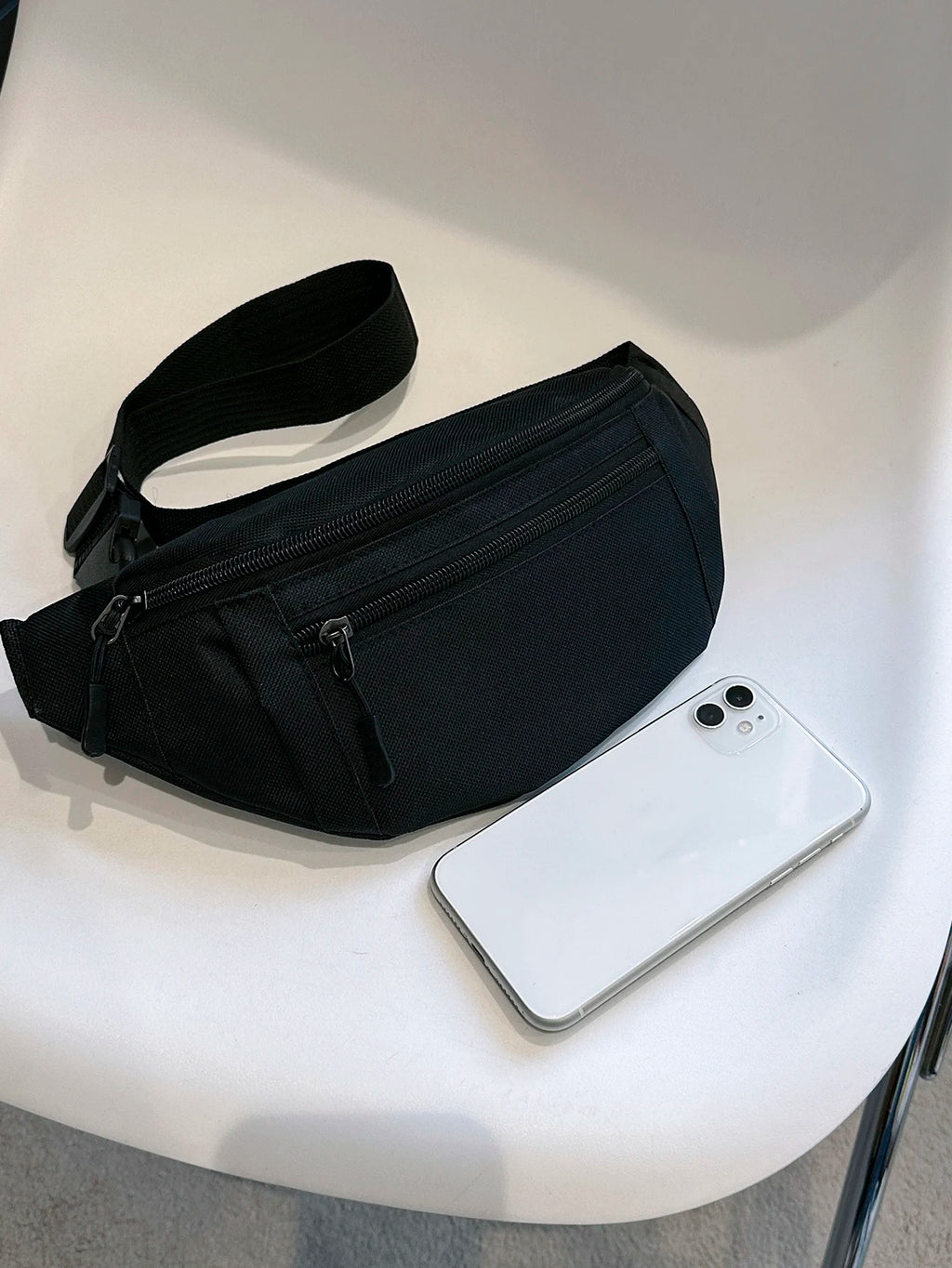 Nylon Fanny Pack — Crossbody, Chest & Waist Bag for Travel, Running & Festivals