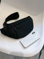 Nylon Fanny Pack — Crossbody, Chest & Waist Bag for Travel, Running & Festivals