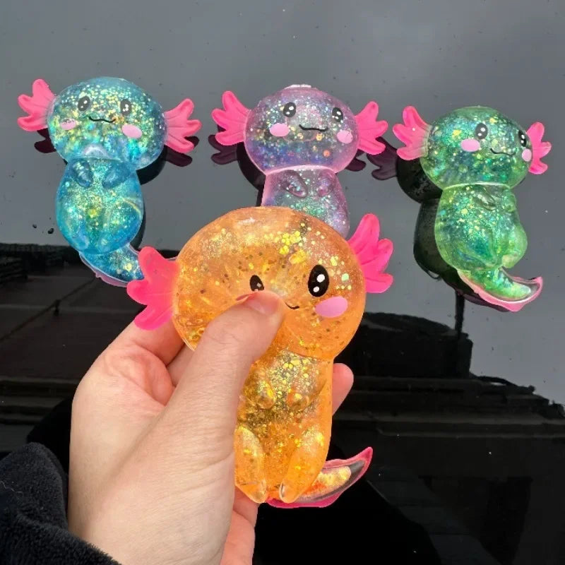 Squishy Axolotl Stress Toy — Slow-Rising Fidget Squish