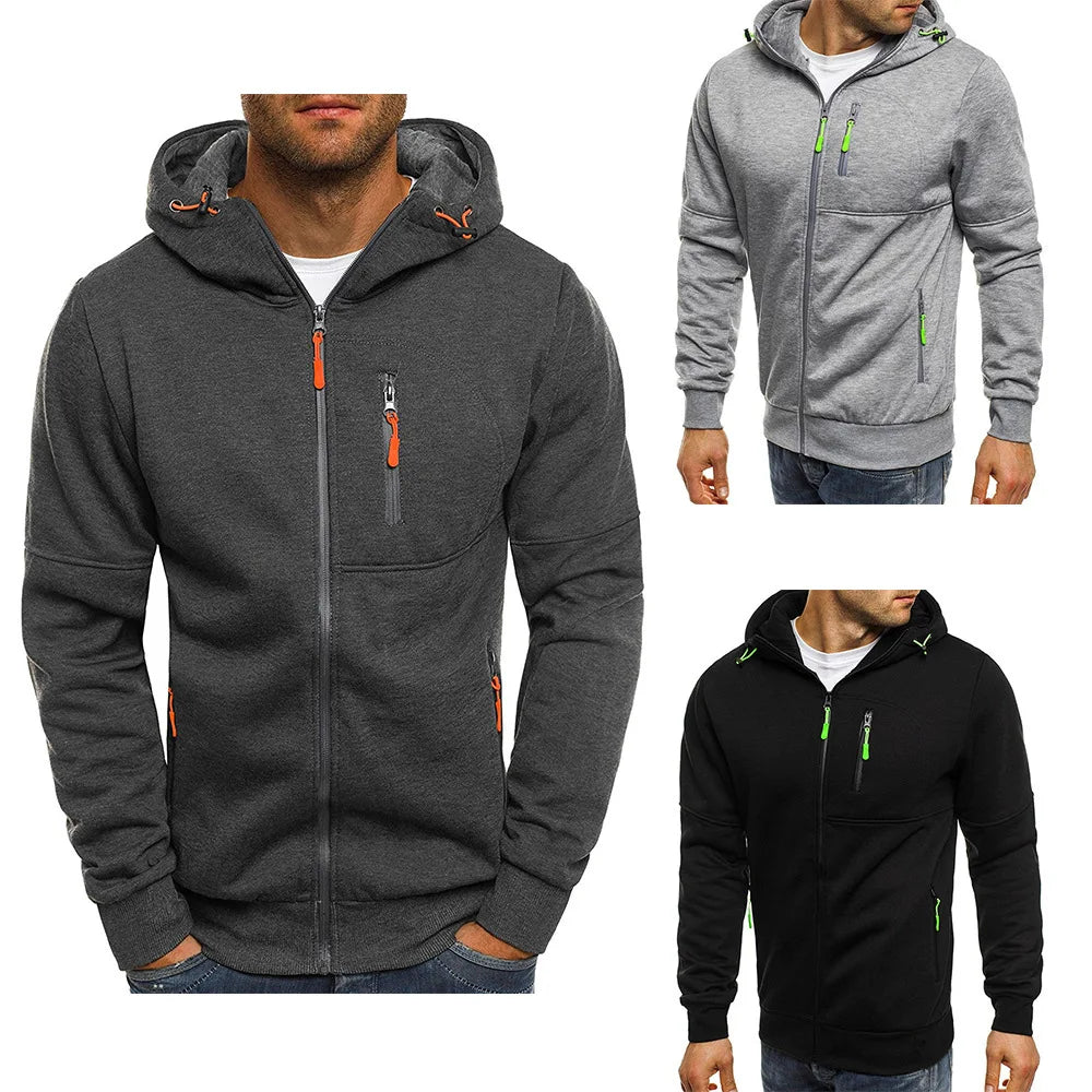Men's Slim Fit Zip Hoodie