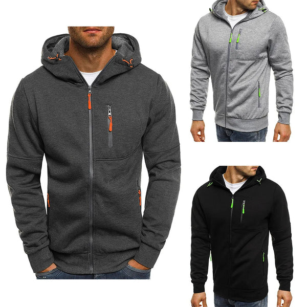 Men's Slim Fit Zip Hoodie
