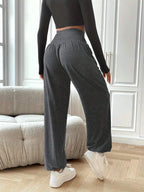 Women's Soft Yoga Pants – Elastic Waist, Loose Fit & All-Day Comfort