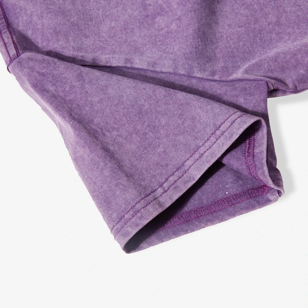 Women's Vintage Washed Crop T-Shirt – Soft 100% Cotton Streetwear Tee