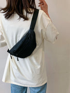 Nylon Fanny Pack — Crossbody, Chest & Waist Bag for Travel, Running & Festivals