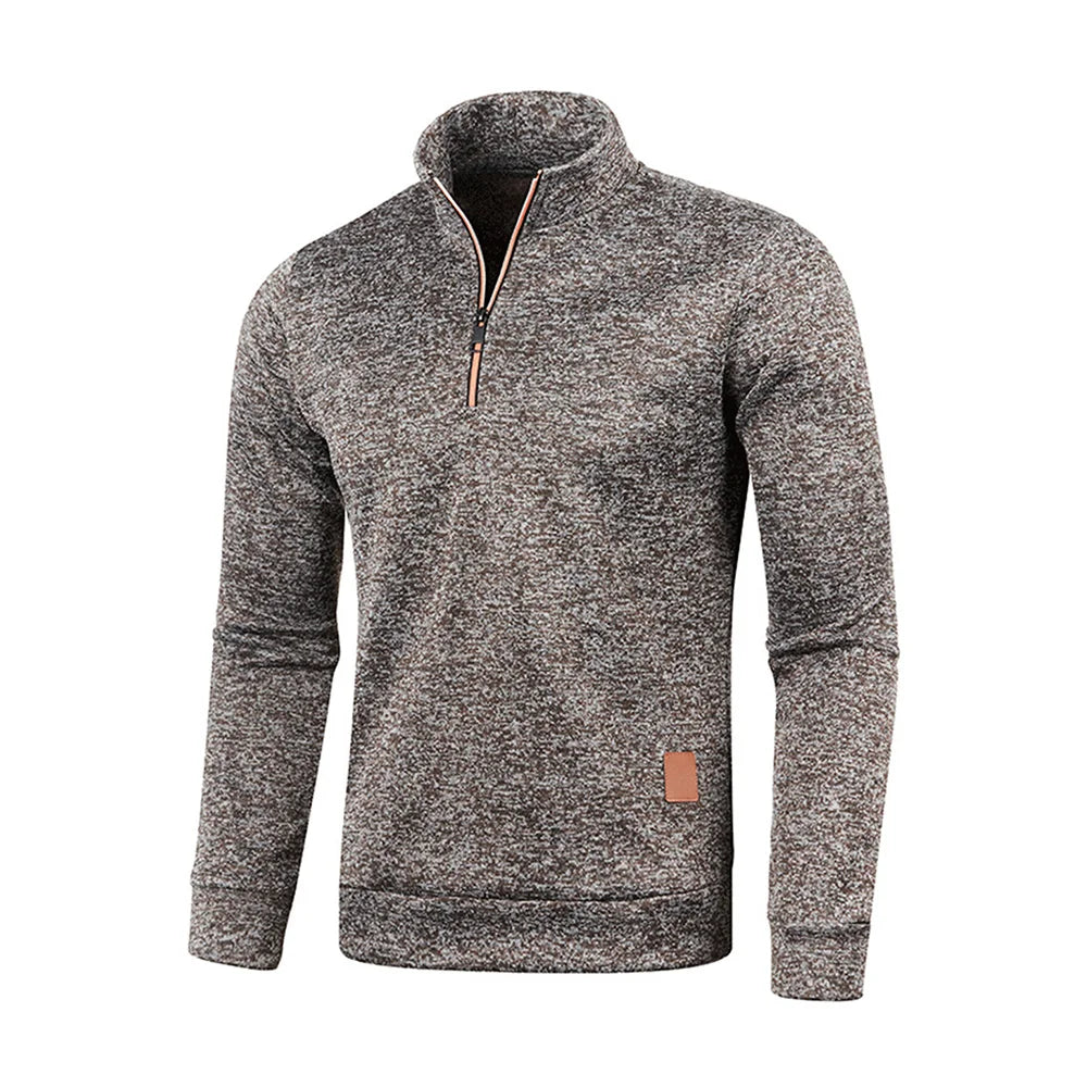 Men's Half-Zip Turtleneck Sweatshirt