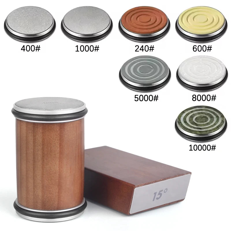 Professional Dual-Angle Knife Sharpening Kit | Roller Sharpener with Diamond Stones & Magnetic Holder