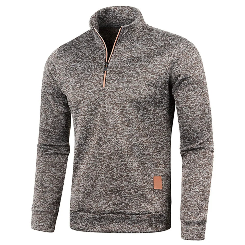 Men's Half-Zip Turtleneck Sweatshirt