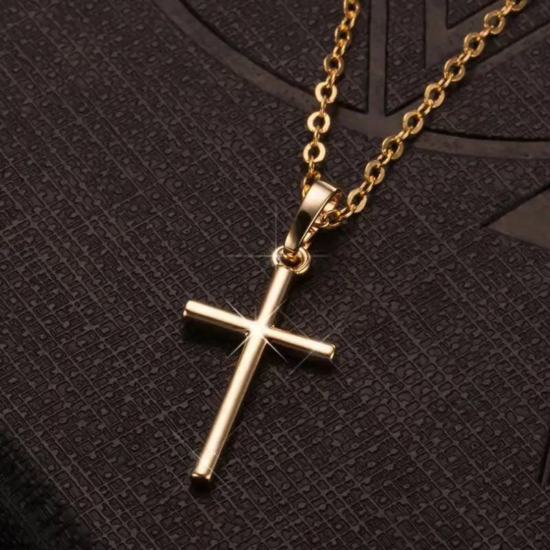 Cross Necklace Silver and Gold