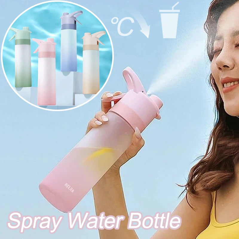 650ml Spray Water Bottle — Cool Mist & Sip, BPA-Free | Gym, Cycling & Outdoor