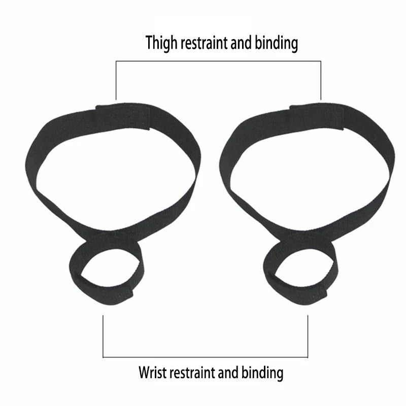 Soft Restraint Cuffs Set | Adjustable Handcuffs & Ankle Cuffs | BDSM Bondage Kit