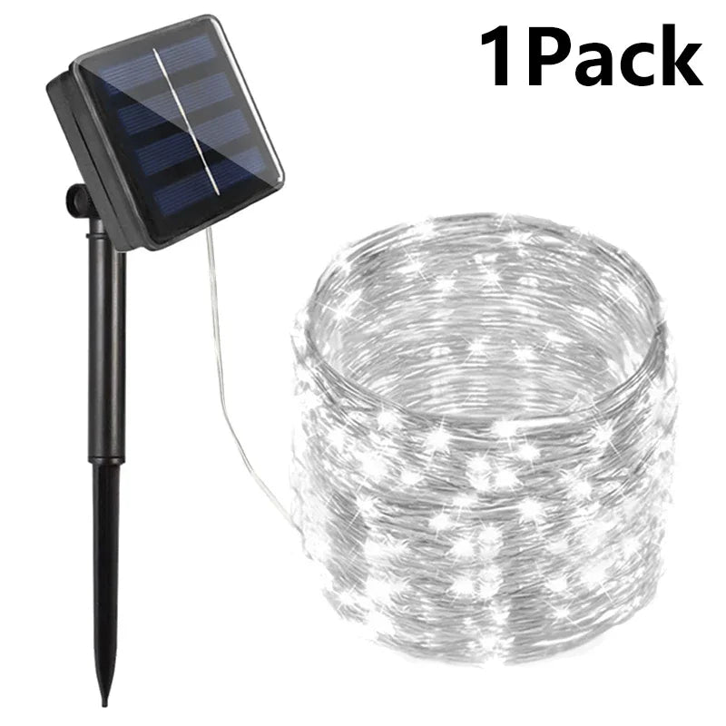 LED Solar String Fairy Lights Outdoor