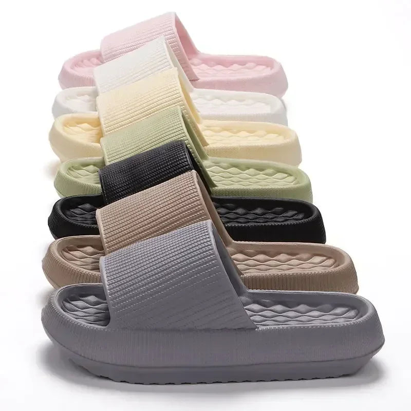 Women's Pillow Cloud Platform Slides — Thick Sole EVA Sandals