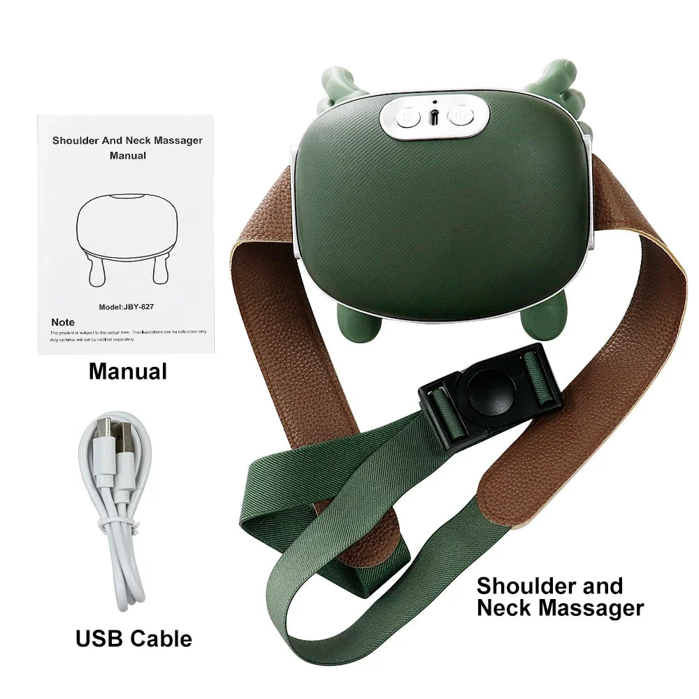 4D Shiatsu Neck & Shoulder Massager — Hands-Free Deep Tissue Relief
