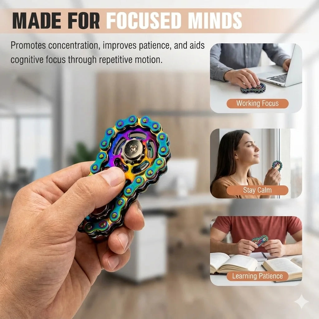 Bicycle Chain Finger Spinner