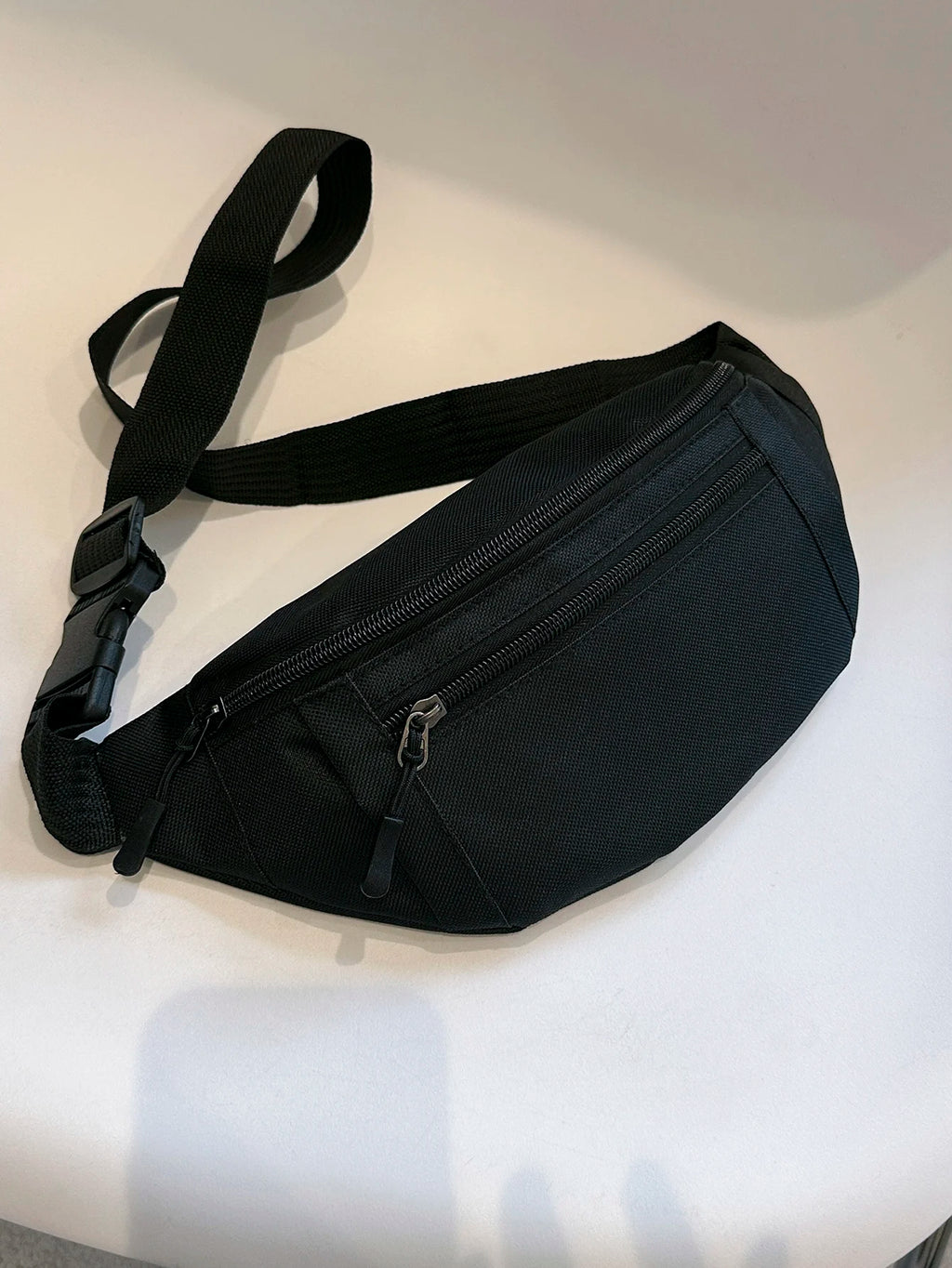 Nylon Fanny Pack — Crossbody, Chest & Waist Bag for Travel, Running & Festivals