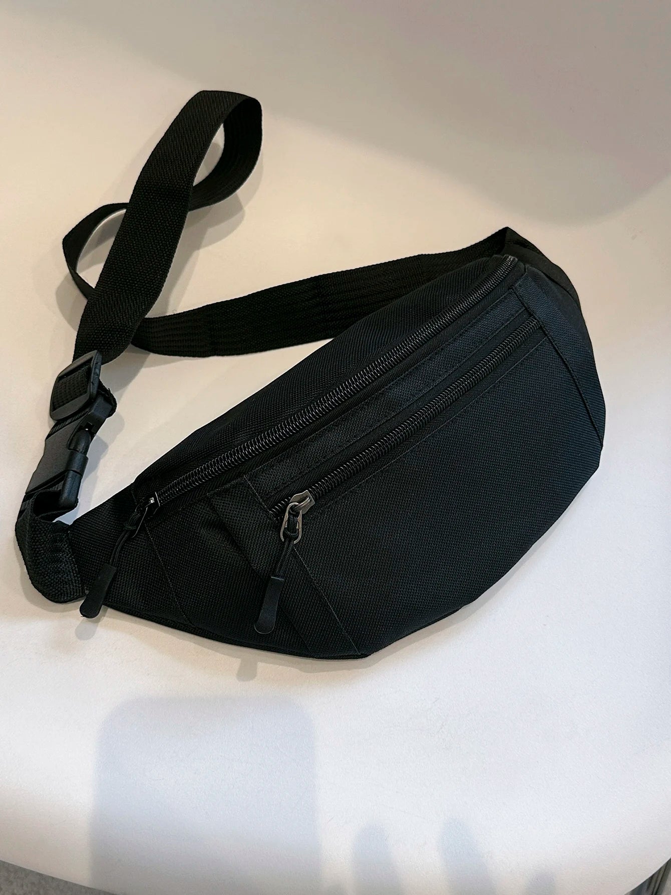 Nylon Fanny Pack — Crossbody, Chest & Waist Bag for Travel, Running & Festivals