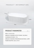 5-in-1 Wireless Charging Alarm Clock
