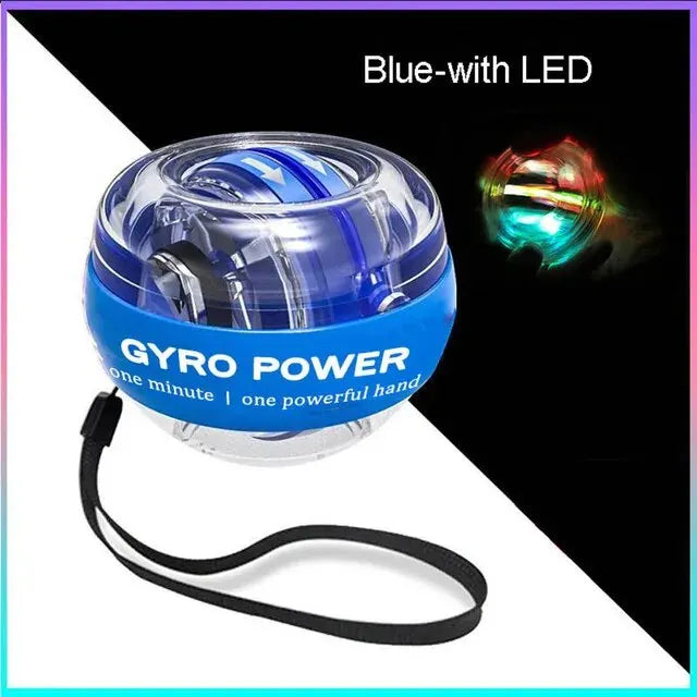 LED Gyro Wrist Power Ball — Auto-Start Arm & Grip Strength Trainer