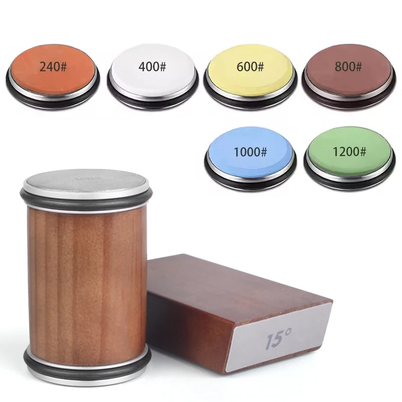 Professional Dual-Angle Knife Sharpening Kit | Roller Sharpener with Diamond Stones & Magnetic Holder