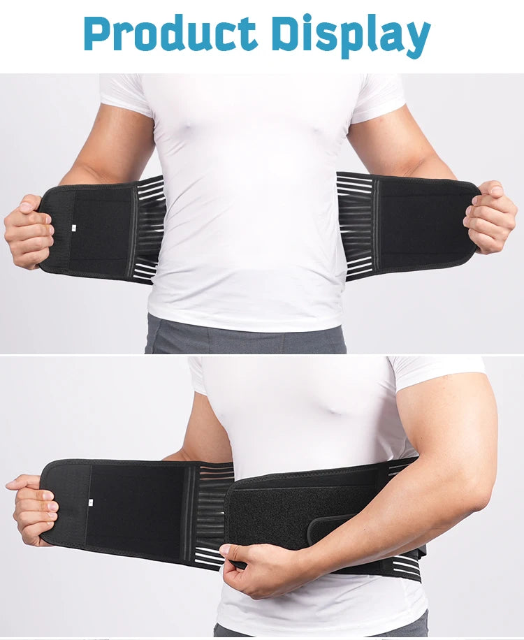 Back Brace for Lower Back Pain – 6-Stay Lumbar Support Belt