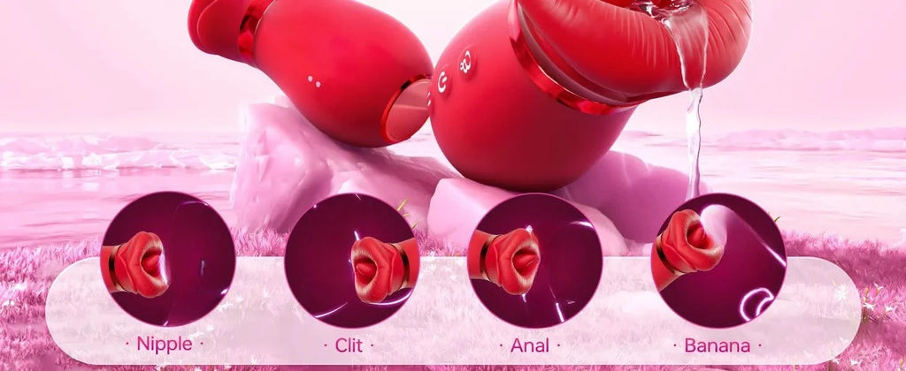 Adult Sex Toys Vibrator Masturbator4 in 1Kiss Vibrator Sex Toys Silicone material sucking toy NR-00002