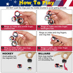 9Pcs Fingers Magnetic Ring Fidget Spinner
