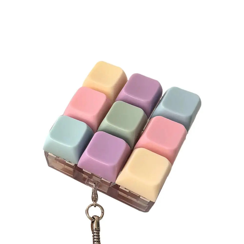 Mini Mechanical Keyboard Fidget Toy | Stress Relief Keychain | 1, 4, 5 & 9 Key Styles