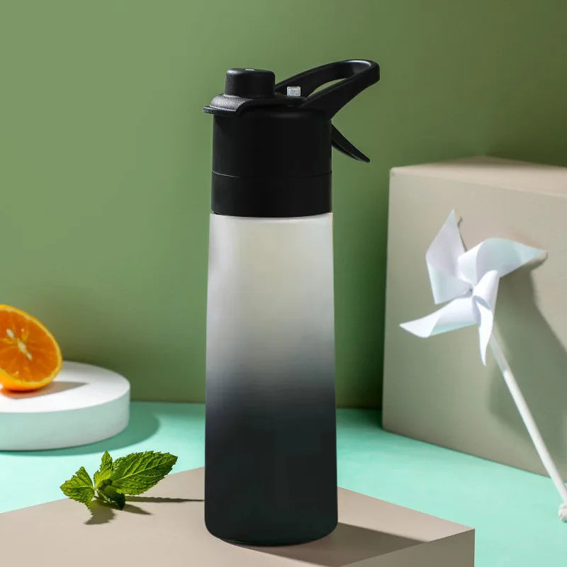 650ml Spray Water Bottle — Cool Mist & Sip, BPA-Free | Gym, Cycling & Outdoor