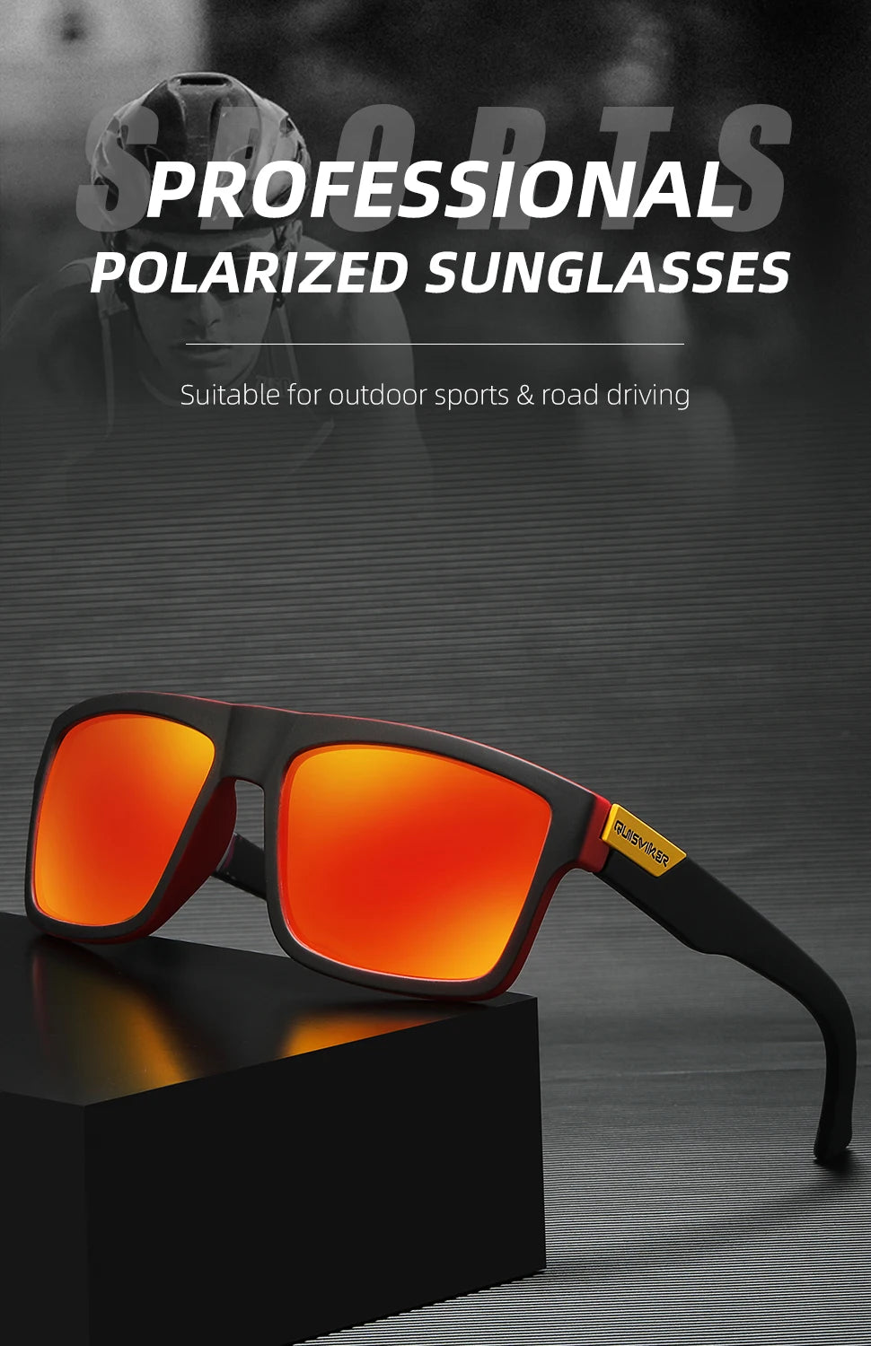 Polarized Sport Sunglasses – Anti-Glare UV400 Sport Shades for Men & Women