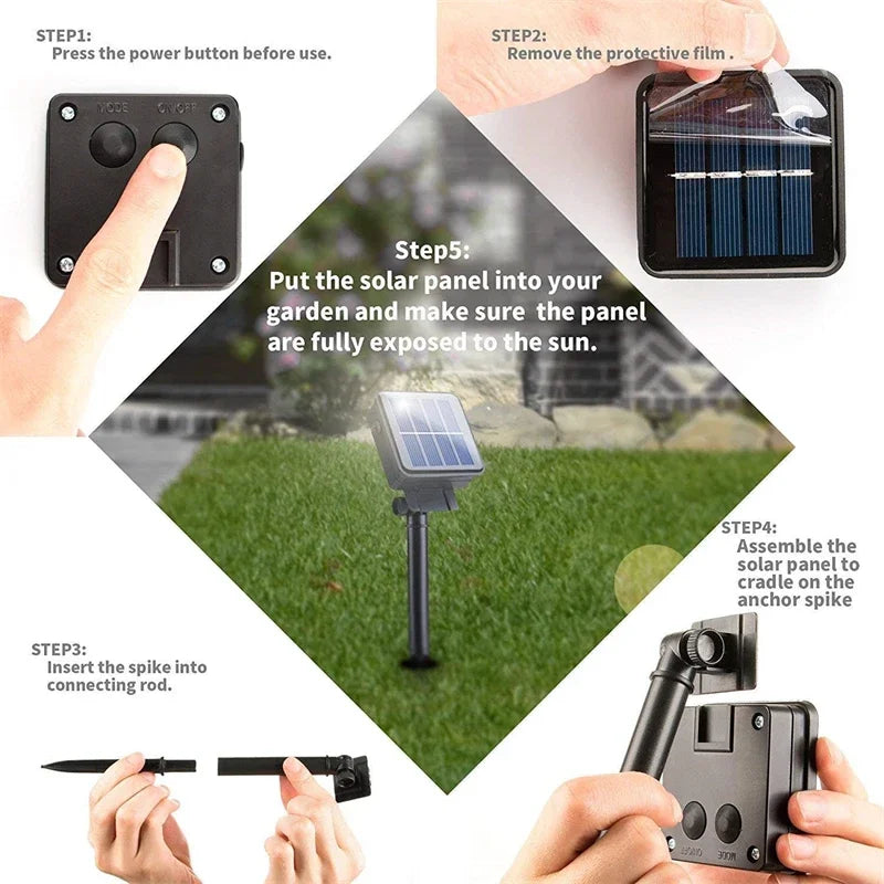 LED Solar String Fairy Lights Outdoor