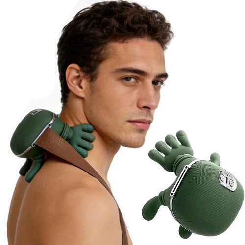 4D Shiatsu Neck & Shoulder Massager — Hands-Free Deep Tissue Relief