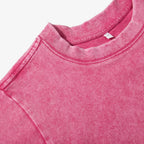 Women's Vintage Washed Crop T-Shirt – Soft 100% Cotton Streetwear Tee