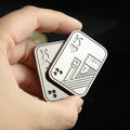 Metal Play Cards and Skull Push Slider EDC Fidget Toy