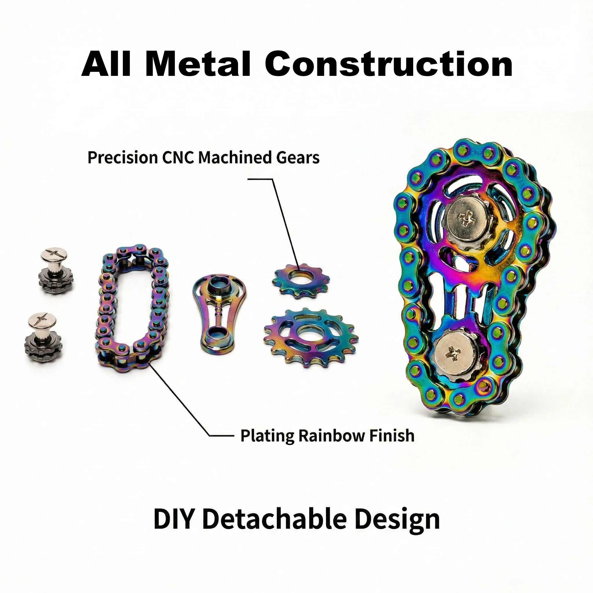 Bicycle Chain Finger Spinner