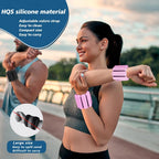 Adjustable Ankle & Wrist Weights (1lb) — Invisible Silicone Bands for Yoga, Pilates & Walking
