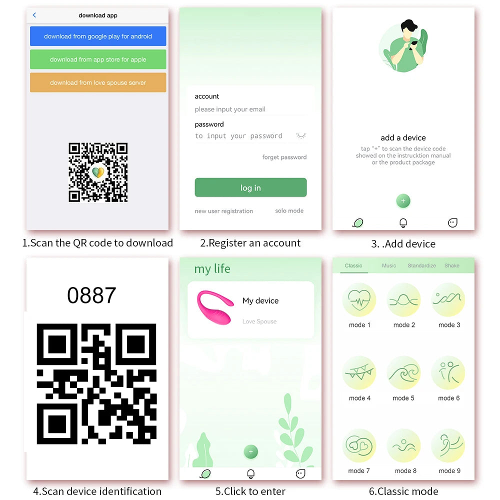APP Controlled Vibrators