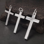 100% Solid S925 Sterling Silver Cross Pendant