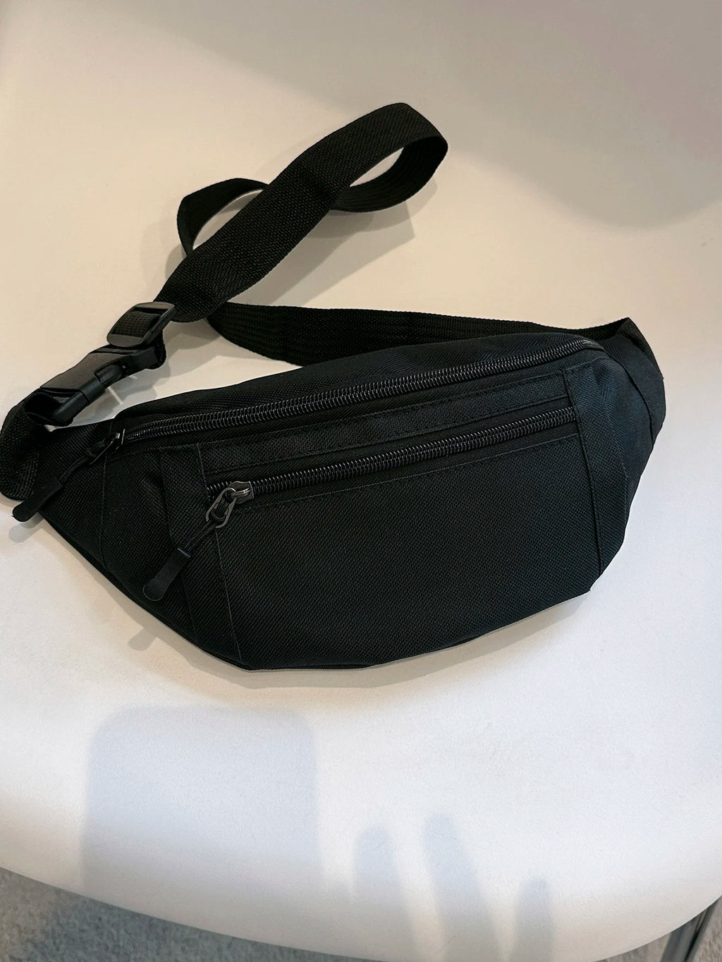 Nylon Fanny Pack — Crossbody, Chest & Waist Bag for Travel, Running & Festivals